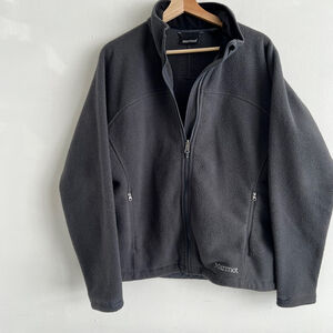 Men's Marmot Fleece Jacket XL Gray Full Zip